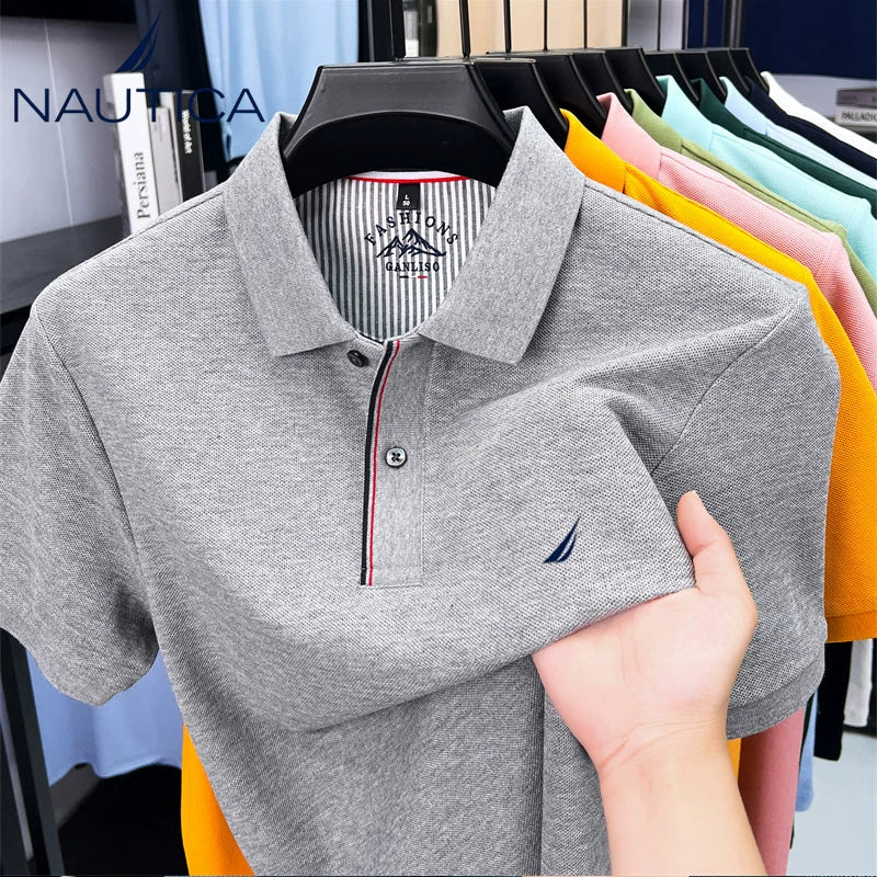 NAUTICA Casual Multi Color Short Sleeve Shirt
