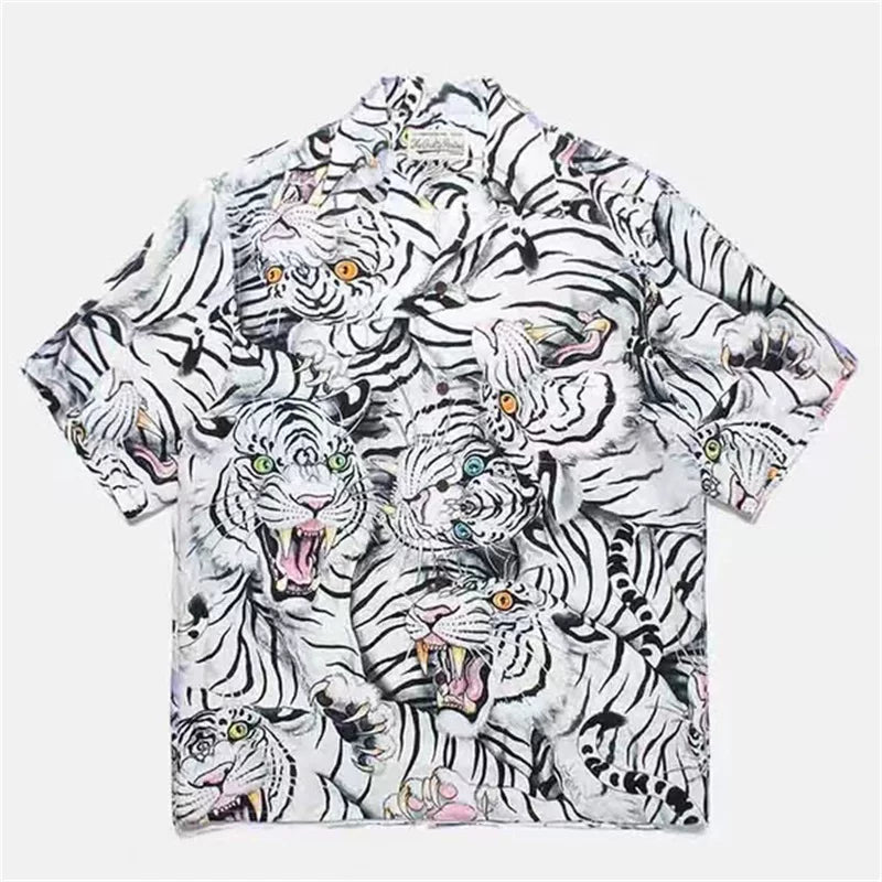WACKO MARIA  Japanese Dragon Tiger Casual Shirt