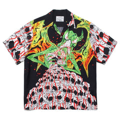 WACKO MARIA Inspired Hawaiian Cuban Collar Wolf Shirt
