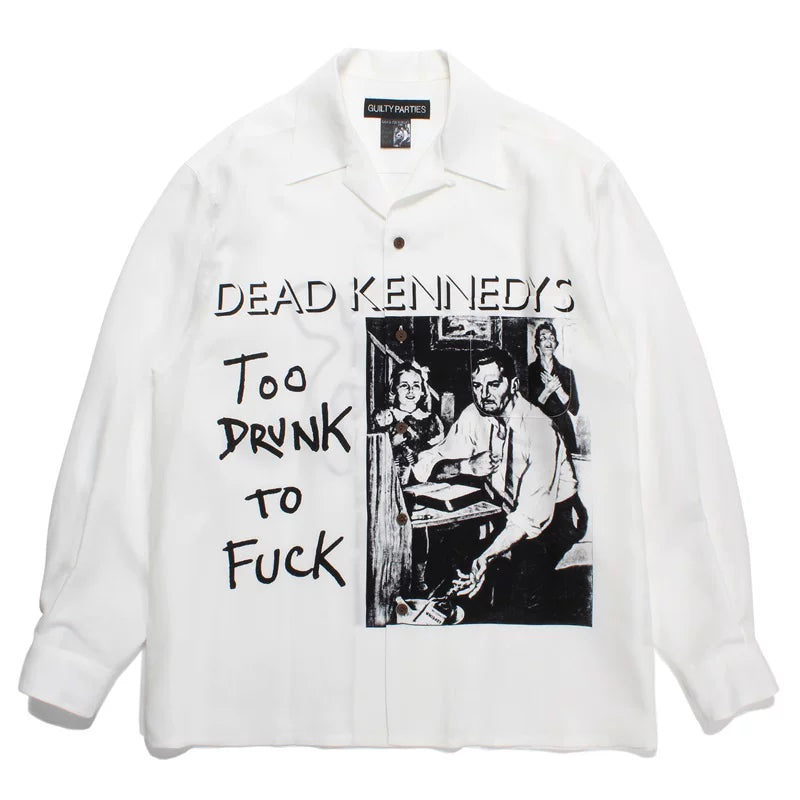 WACKO MARIA World Peace Long Sleeve Rayon Shirt