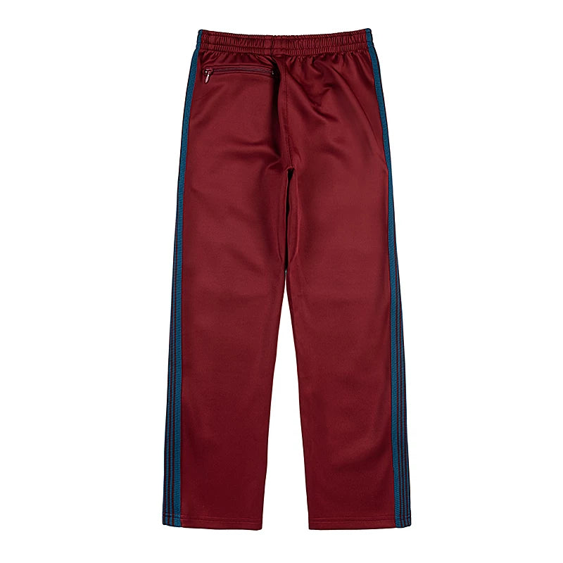 Needles Style Butterfly Embroidered Stripe Track Pants