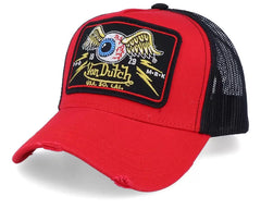 Von Dutch  Retro American Embroidery Mesh Trucker Hat