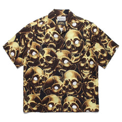 WACKO MARIA 56 Tattoo Studio Skull Hawaiian Shirt