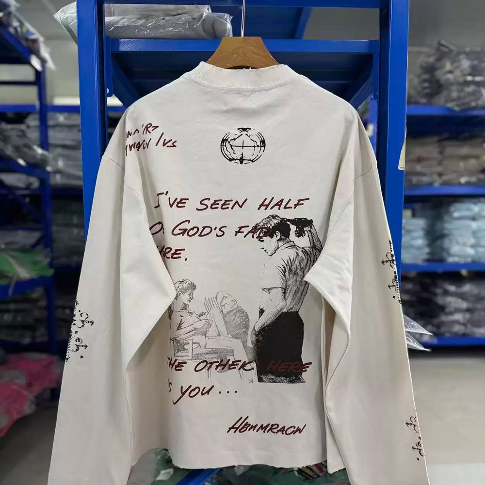 ENFANTS RICHES DEPRIMES Cement White Loose Long Tee