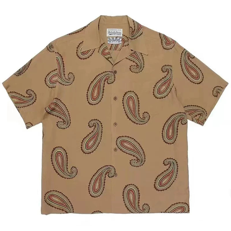WACKO MARIA Style Vampire Horror Hawaiian Shirt
