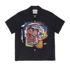 WACKO MARIA Basquiat Graphic Cuban Collar Shirt
