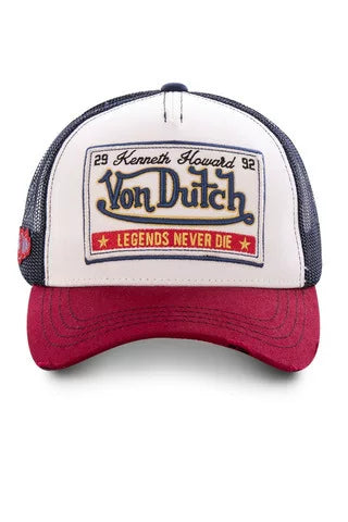 Von Dutch  Retro American Embroidery Mesh Trucker Hat