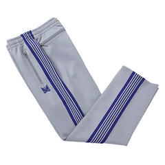 Needles Inspired Butterfly Embroidery Striped Straight Track Pants