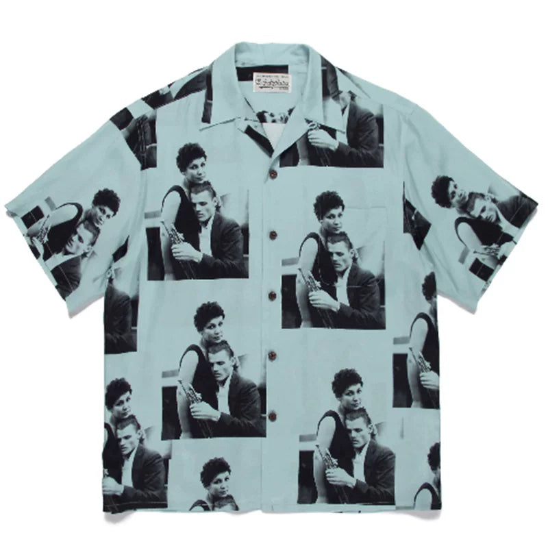 WACKO MARIA tyle Anime Cyberpunk Hawaiian Shirt