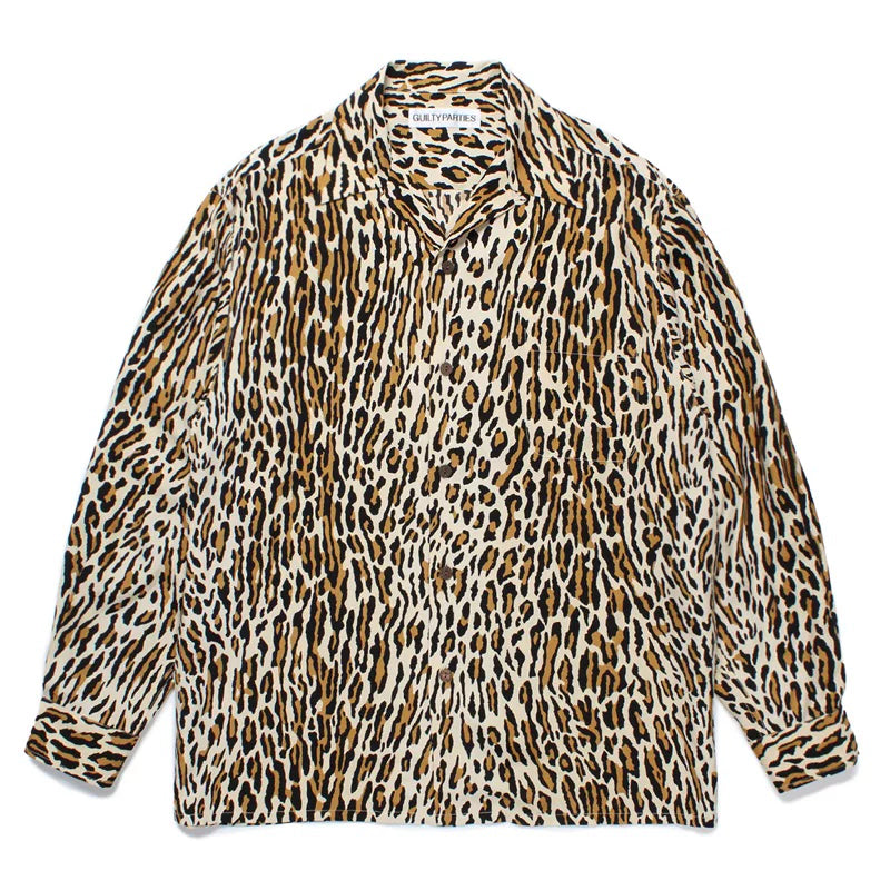 WACKO MARIA World Peace Long Sleeve Rayon Shirt