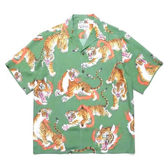 WACKO MARIA  Japanese Dragon Tiger Casual Shirt