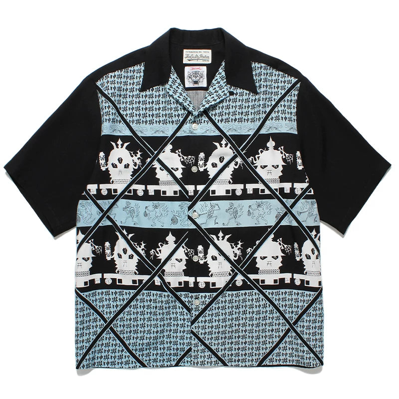 WACKO MARIA Palm Tree Sailing Boat Hawaiian Shirt