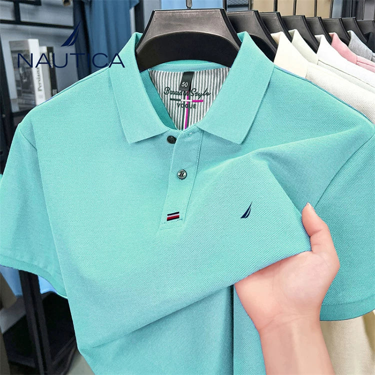 Nautica Style Pique Cotton Cooling Breathable Polo