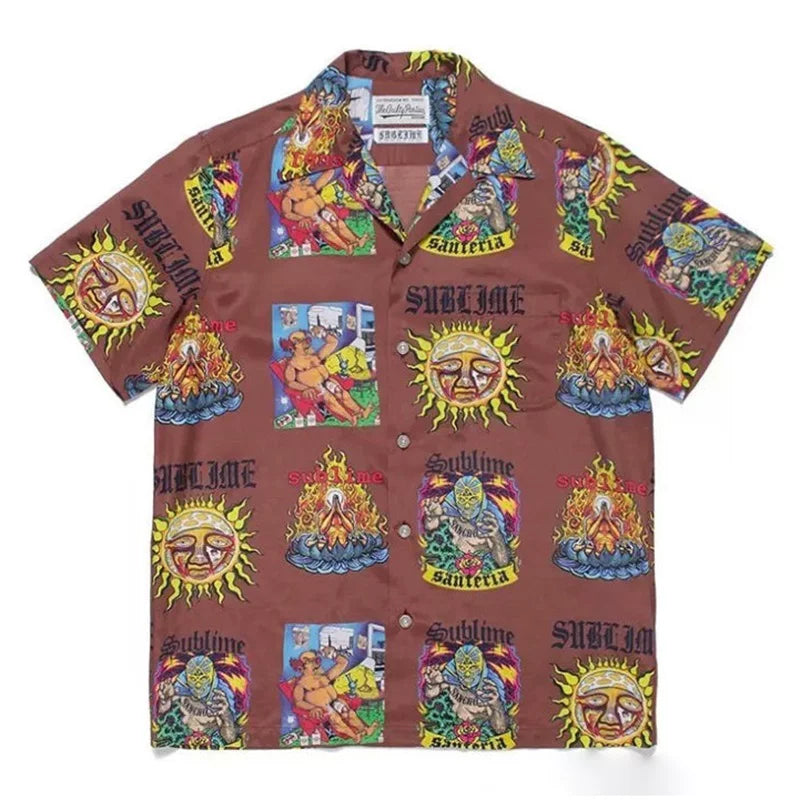 WACKOMARIA 7th Neckface Graffiti Hawaiian Shirt