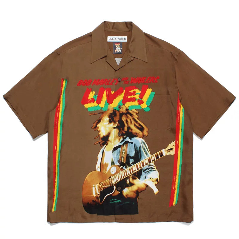 WACKO MARIA Chainsaw Horror Reggae Hawaiian Shirt