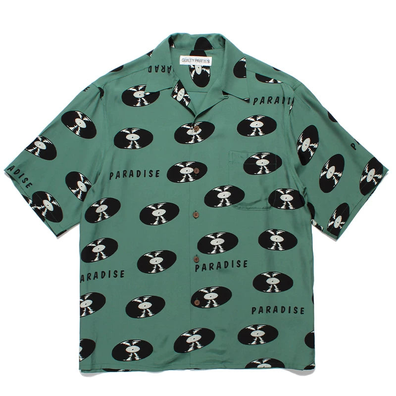 WACKO MARIA Palm Tree Sailing Boat Hawaiian Shirt