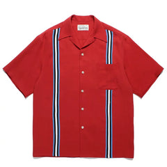 WACKO MARIA Check Stripe Rayon Hawaiian Shirt