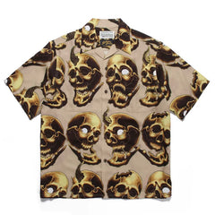 WACKO MARIA 56 Tattoo Studio Skull Hawaiian Shirt