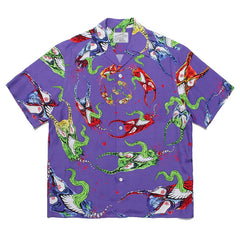 WACKO MARIA Inspired Hawaiian Cuban Collar Wolf Shirt