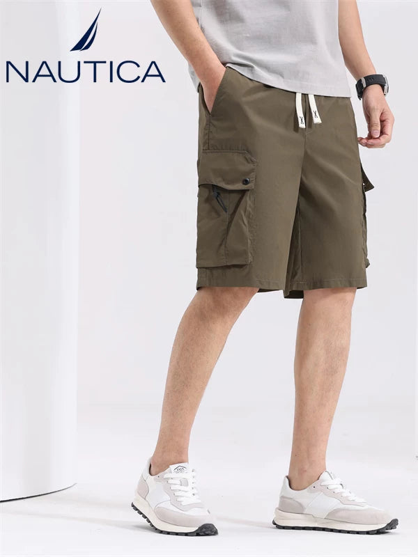 Nautica Style Multi Pocket Cargo Loose Utility Shorts