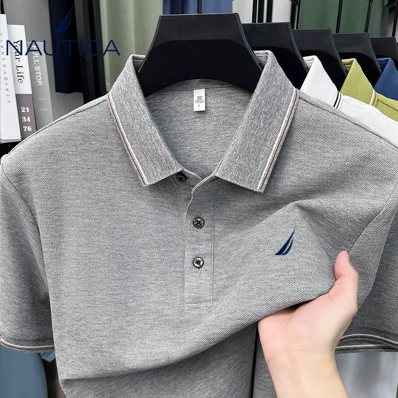 NAUTICA Techwear Polo Shirt Organic Cotton Active Tee