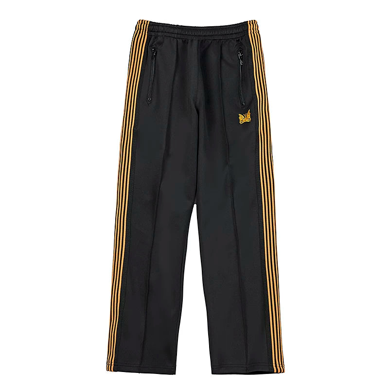 Needles Style Butterfly Embroidered Stripe Track Pants