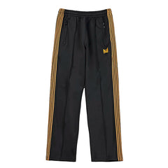Needles Style Butterfly Embroidered Stripe Track Pants