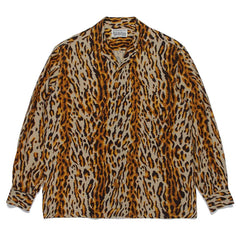 WACKO MARIA Check Open Collar Long Sleeve Shirt