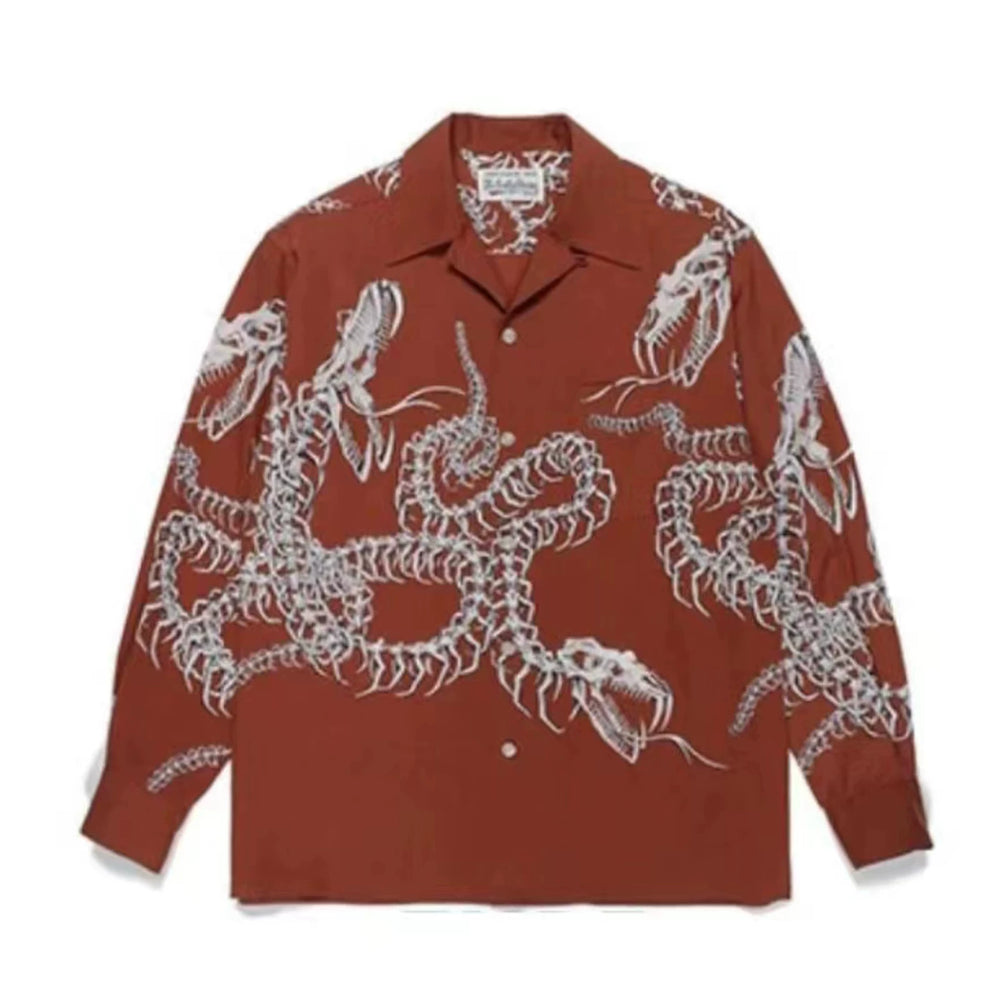 WACKO MARIA Tim Lehi Dragon Skull Long Shirt