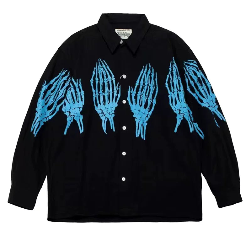 WACKO MARIA Tim Lehi Dragon Skull Long Shirt