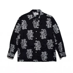 WACKO MARIA World Peace Long Sleeve Rayon Shirt