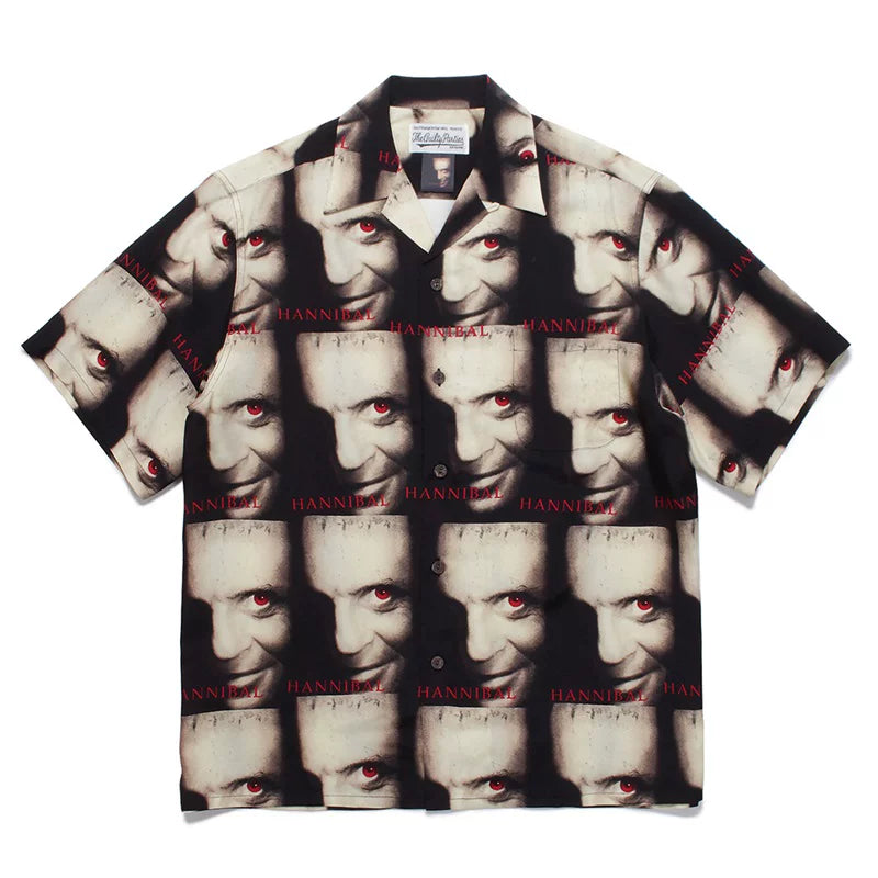 WACKO MARIA Basquiat Graphic Cuban Collar Shirt