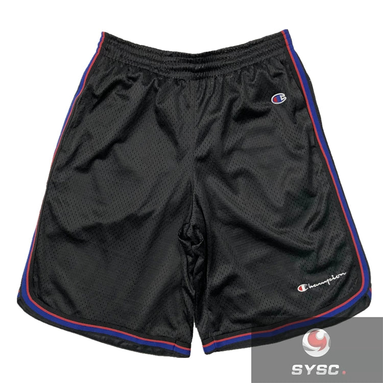 Champion Style Minimalist Small Logo Mesh Sports Shorts