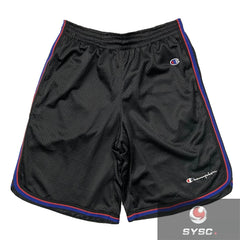 Champion Style Minimalist Small Logo Mesh Sports Shorts
