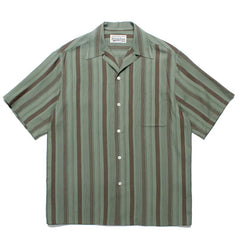WACKO MARIA Check Stripe Rayon Hawaiian Shirt