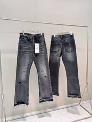 ERD Distressed Washed Oversized Straight Leg Jeans