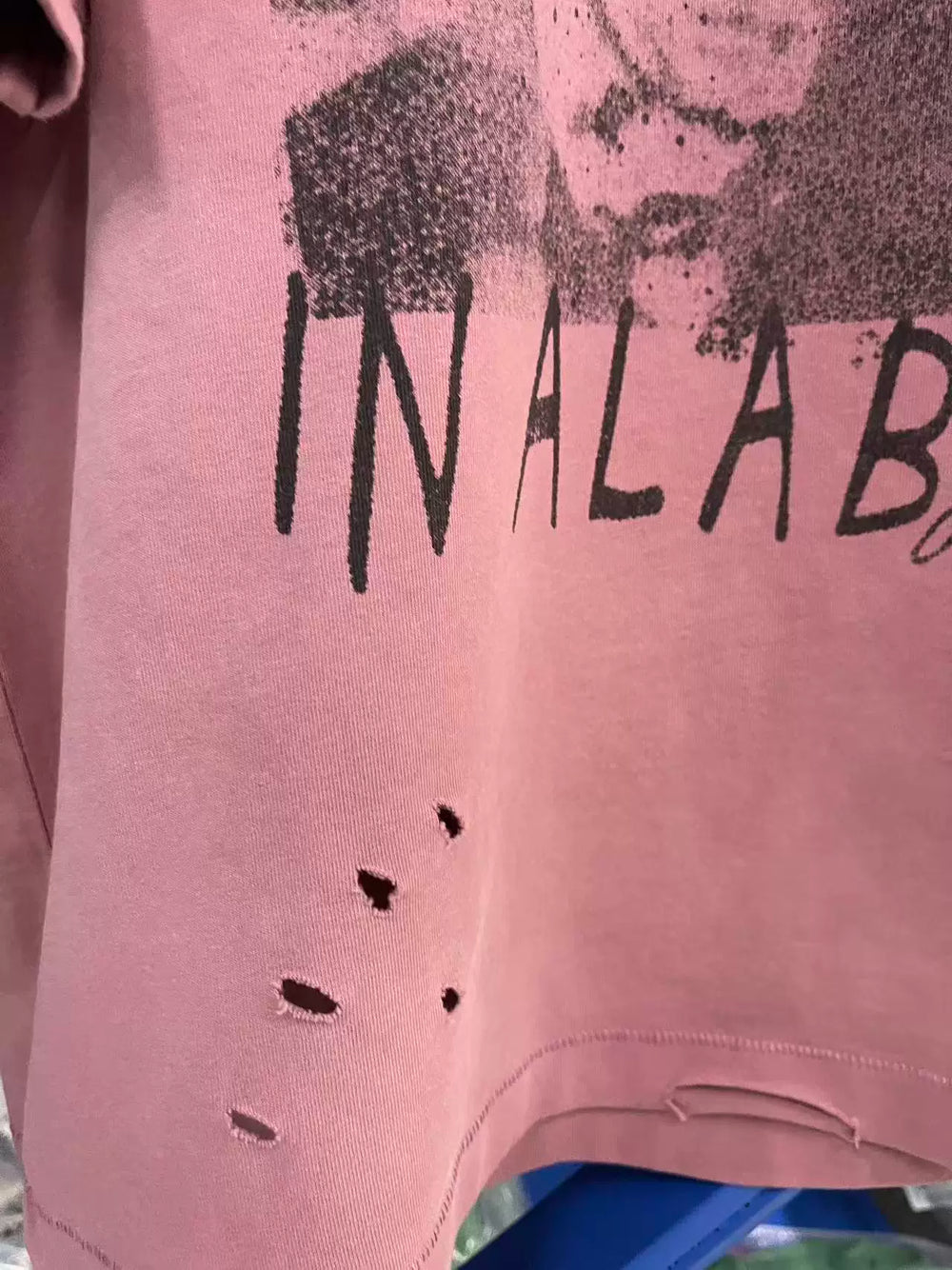 ERD Vintage Oversized Washed Pink Graphic Tee