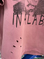 ERD Vintage Oversized Washed Pink Graphic Tee