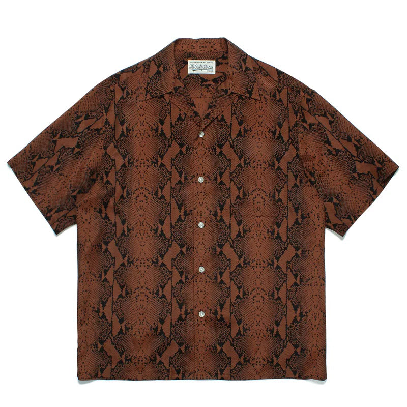 WACKO MARIA Style Leopard Print Hawaiian Shirt