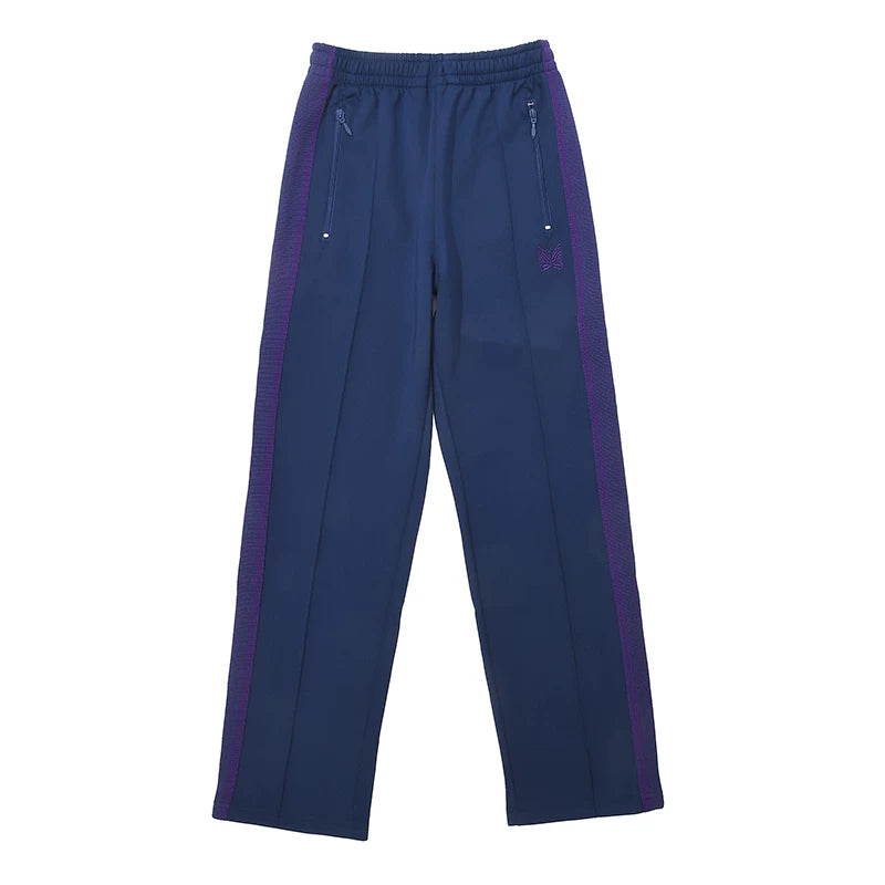 Needles Style Butterfly Embroidered Stripe Track Pants