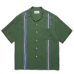 WACKO MARIA Check Stripe Rayon Hawaiian Shirt
