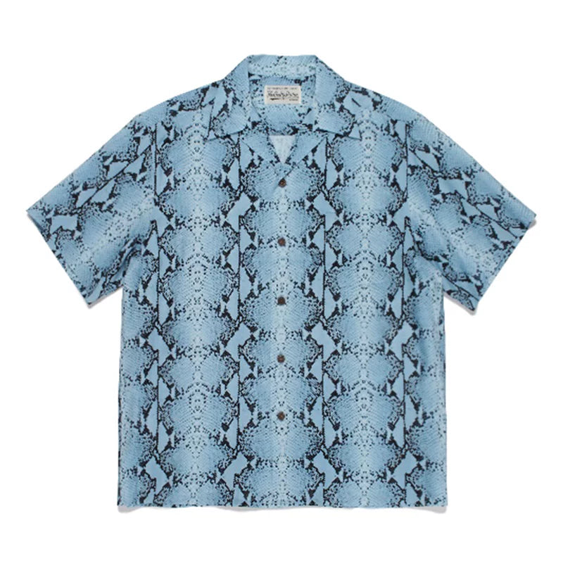 WACKO MARIA Style Leopard Print Hawaiian Shirt