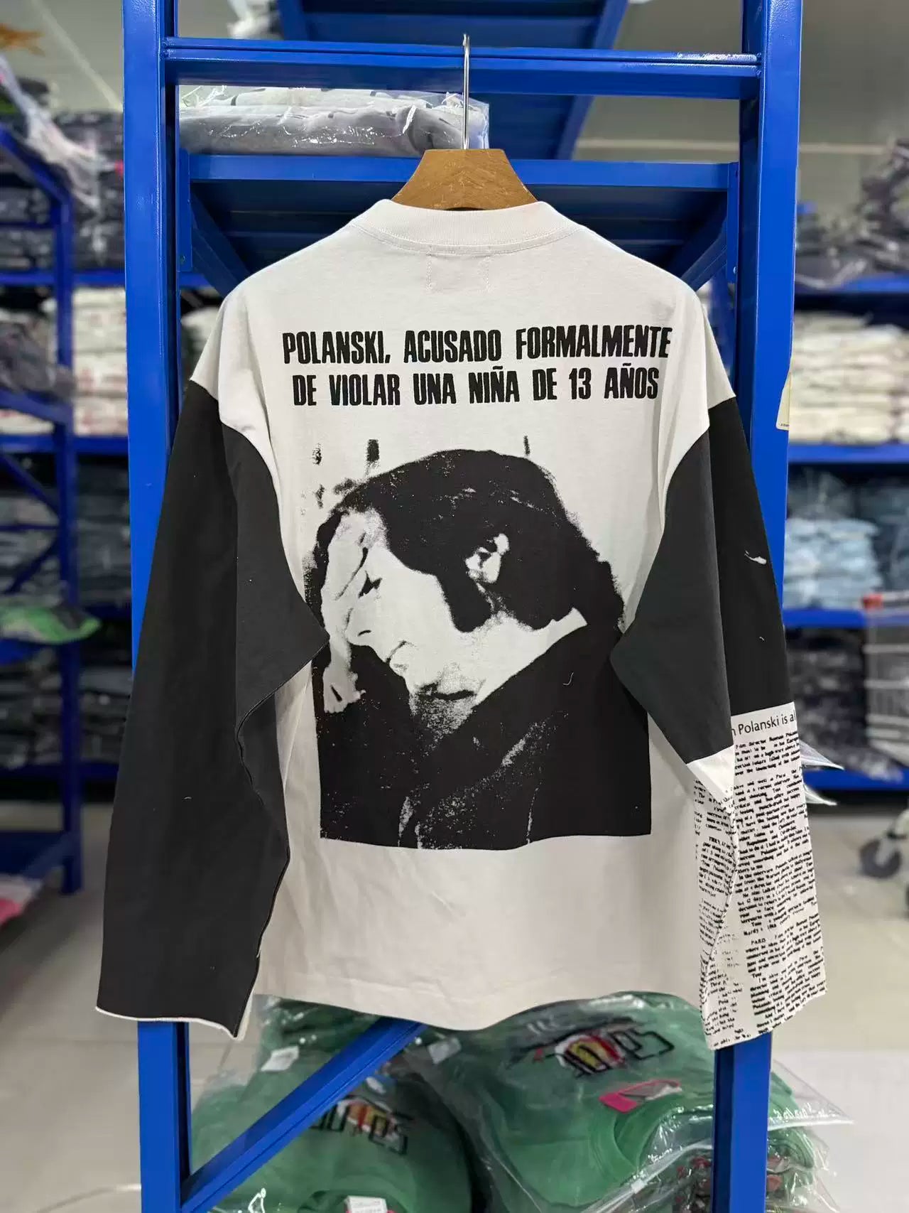 ERD's Vintage Director Portrait Slogan Contrast Long Tee