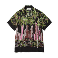 WACKO MARIA Palm Tree Sailing Boat Hawaiian Shirt