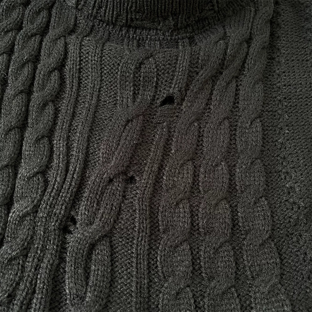 ERD melancholic Avant Garde High Neck Loose Sweater