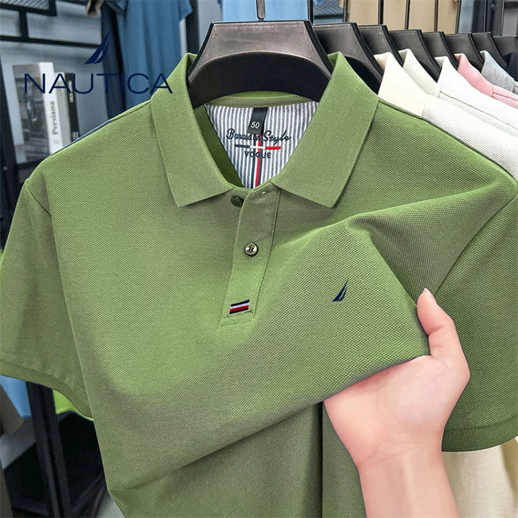Nautica Style Pique Cotton Cooling Breathable Polo