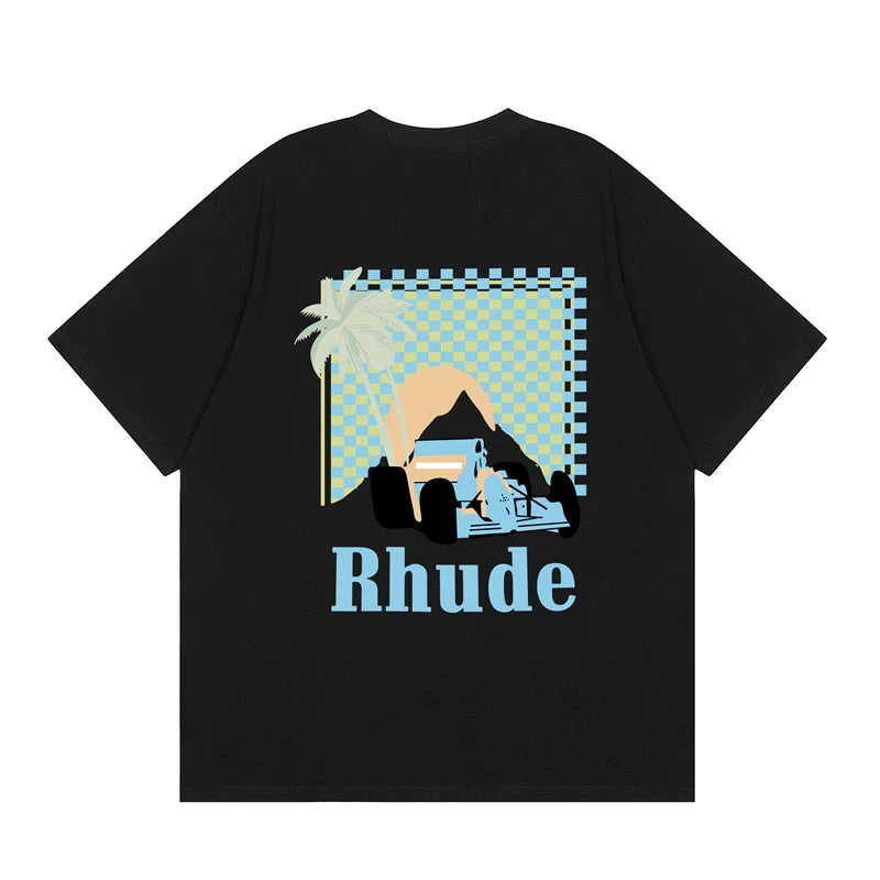 RHUDE High Street Oversized Graphic Pure Cotton T-Shirt