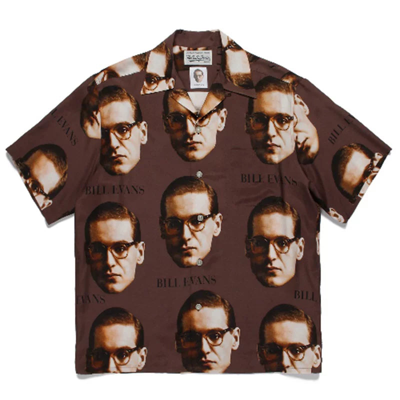 WACKO MARIA Basquiat Graphic Cuban Collar Shirt