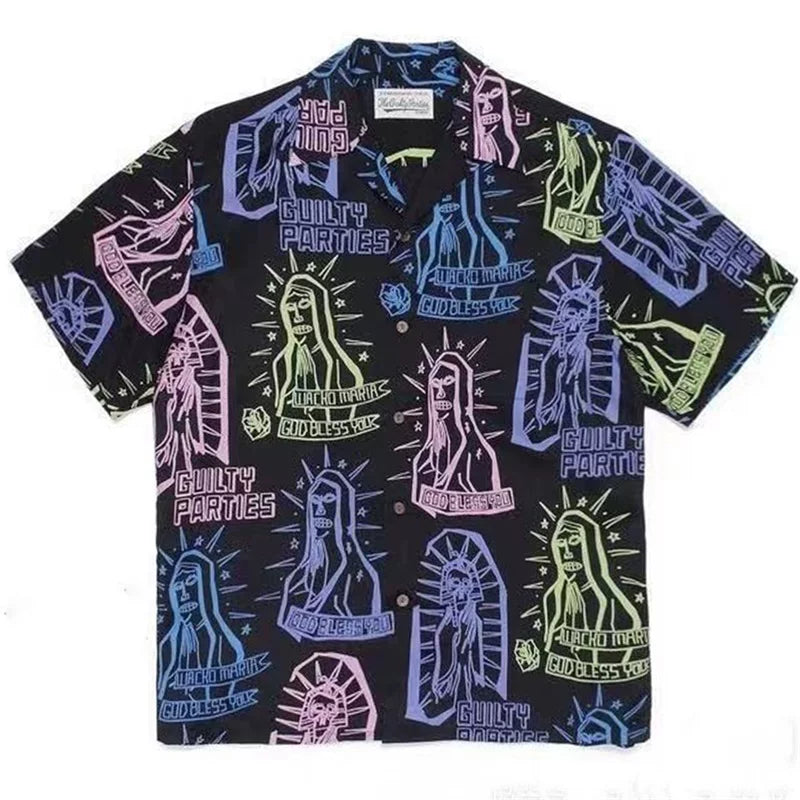 WACKO MARIA 18SS Reaper Eyes Hawaiian Shirt