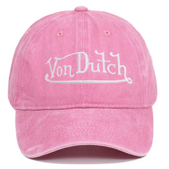 Von Dutch Retro Distressed Adjustable Sun Shield Hat